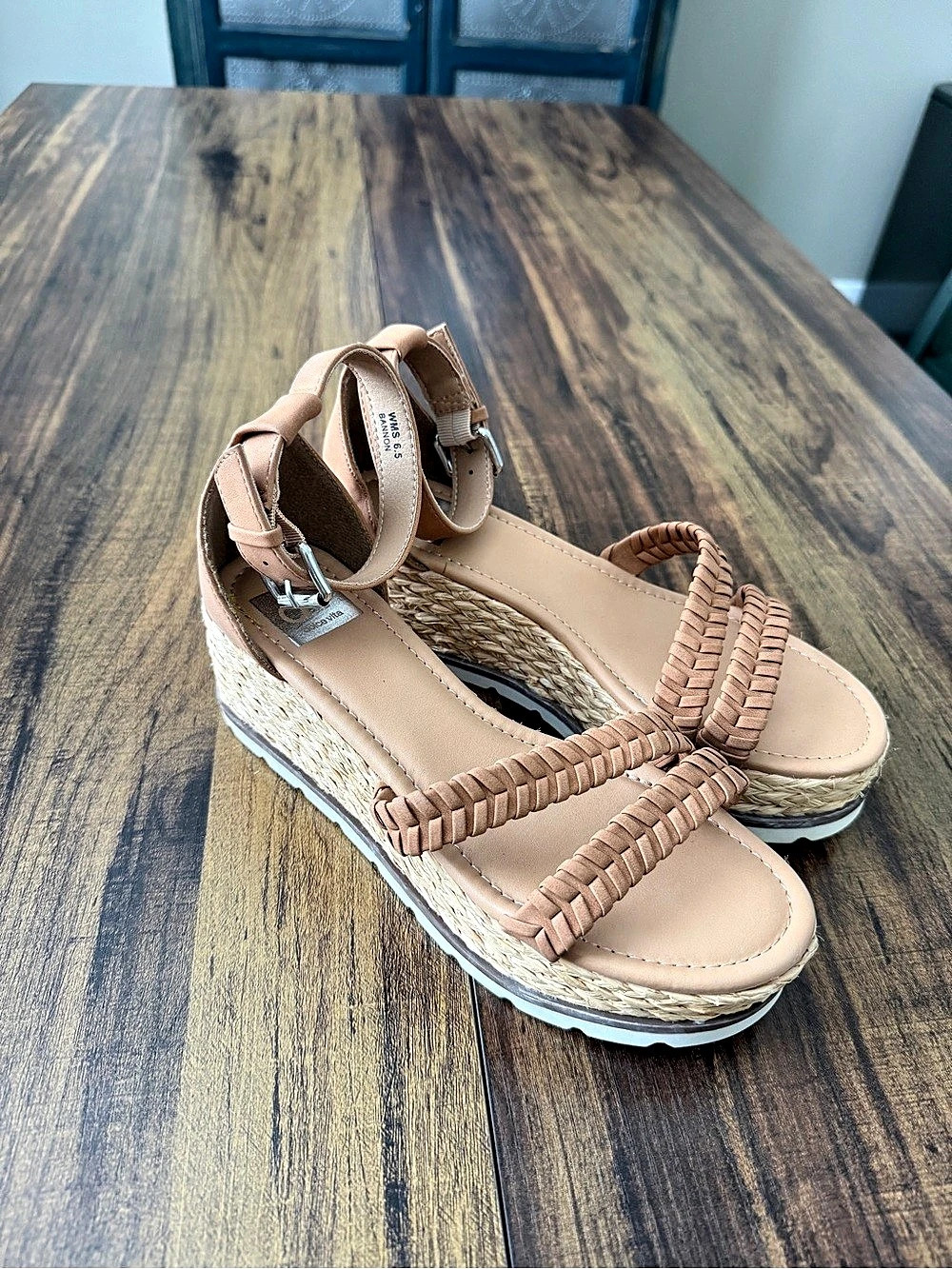 Dolce Vita Bannon Women's Wedge Sandals in Brown US 6.5 Like New